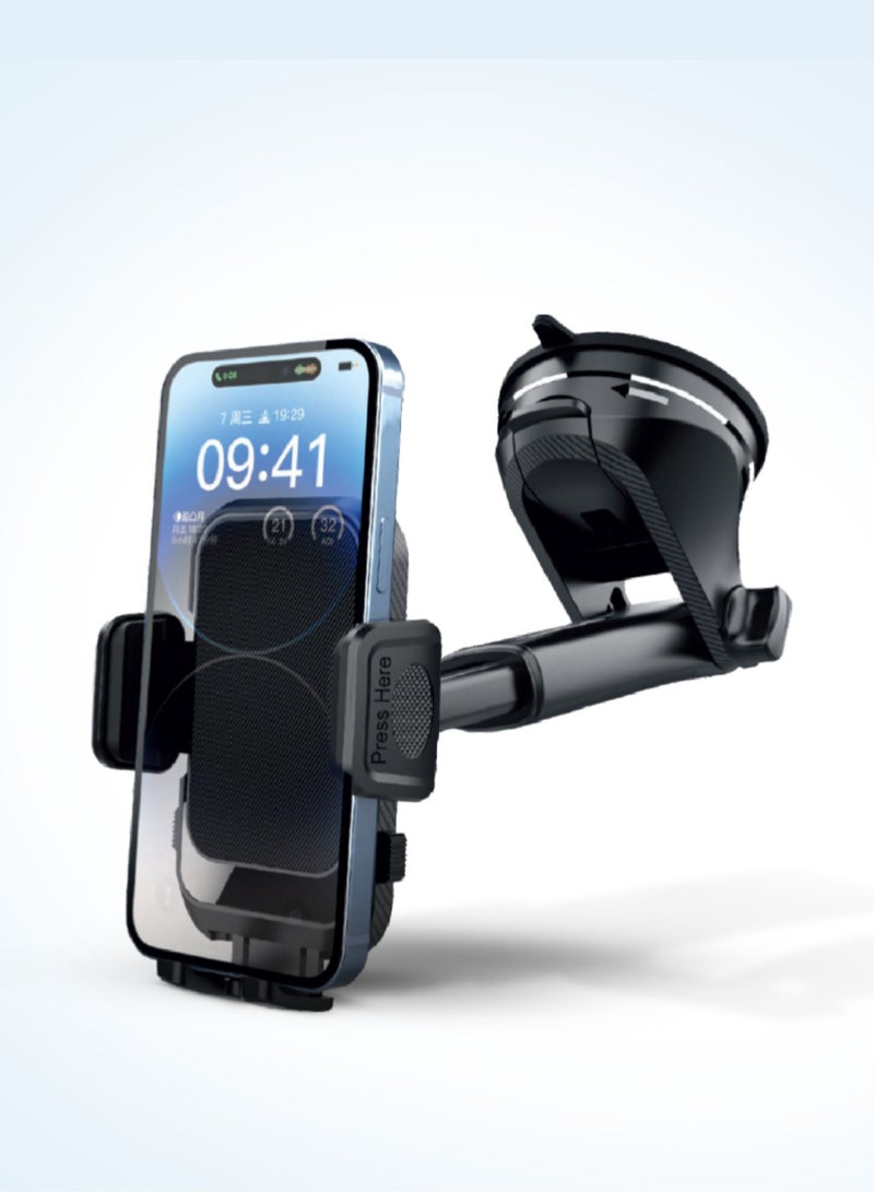 Lycka Clutch H06 – One-Hand Docking Car Mount with 360° Rotation & Never-Drop Suction - Image 1