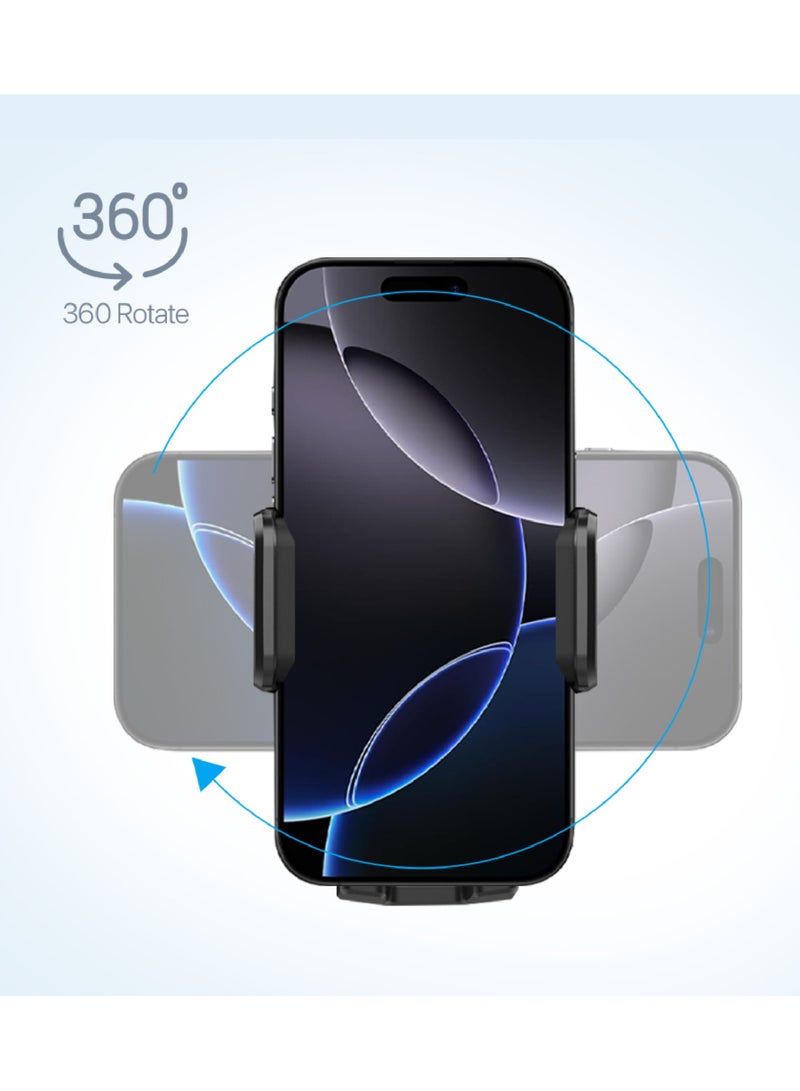 Lycka Clutch H06 – One-Hand Docking Car Mount with 360° Rotation & Never-Drop Suction - Image 4