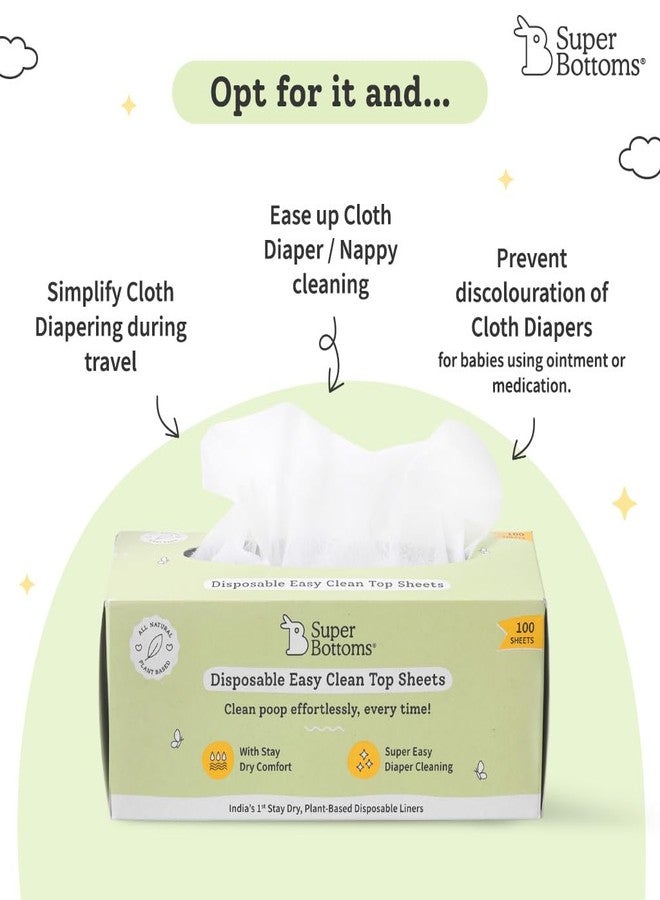 SuperBottoms Newborn Essential Kit | Diapering Essentials l Baby Langot, Reusable Diaper, Diaper Liners (Reusable + Disposable), Wipes l Ideal Gift for Newborn Babies & New Parents. - Image 4