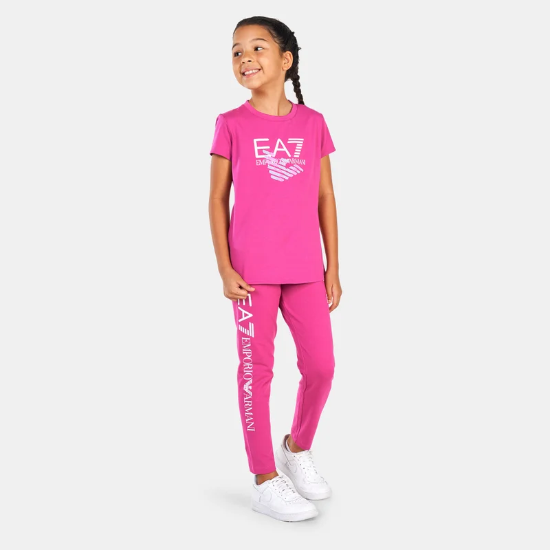 EA7 Emporio Armani Kids' Train Logo Series T-Shirt