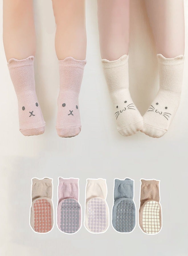 5 Pairs Baby Non-Slip Socks - Image 3