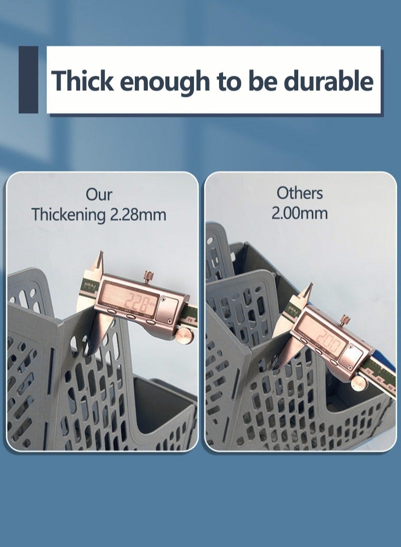 سعة كبيرة منظّم سطح المكتب الرمادي المحبب - Image 4