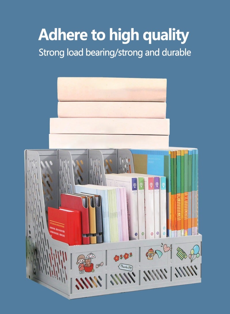 سعة كبيرة منظّم سطح المكتب الرمادي المحبب - Image 5