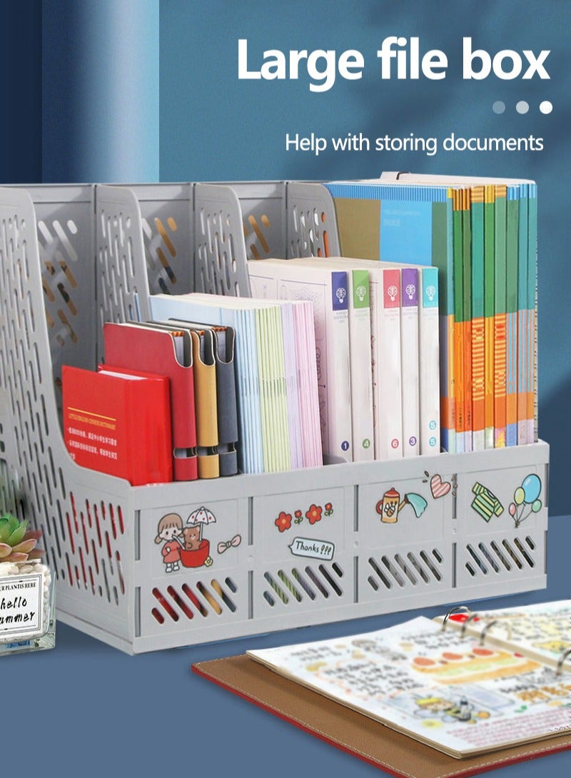 سعة كبيرة منظّم سطح المكتب الرمادي المحبب - Image 2