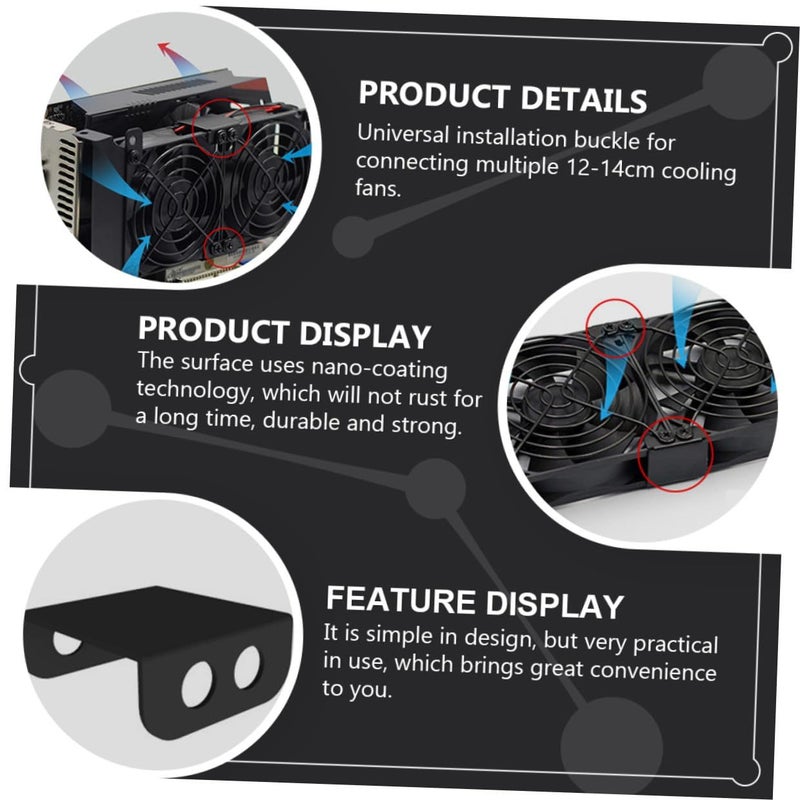 حامل مروحة تبريد GPU لحامل المشتت الحراري مع براغي لـ 12 مروحة 14 سم - Image 5