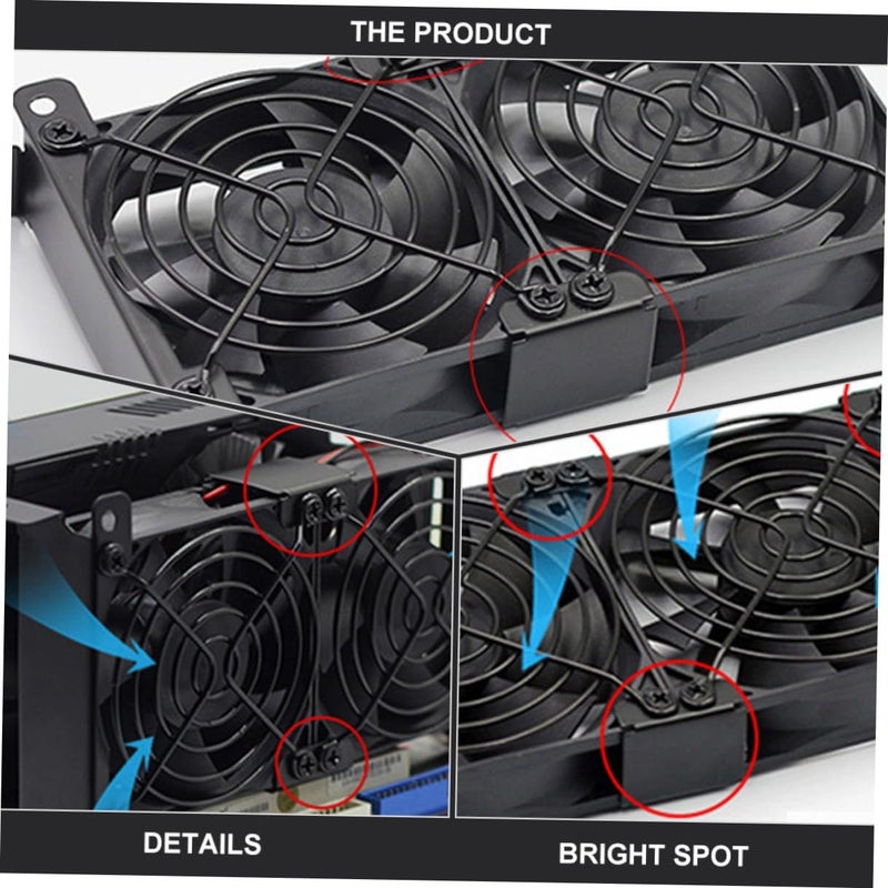 حامل مروحة تبريد GPU لحامل المشتت الحراري مع براغي لـ 12 مروحة 14 سم - Image 4