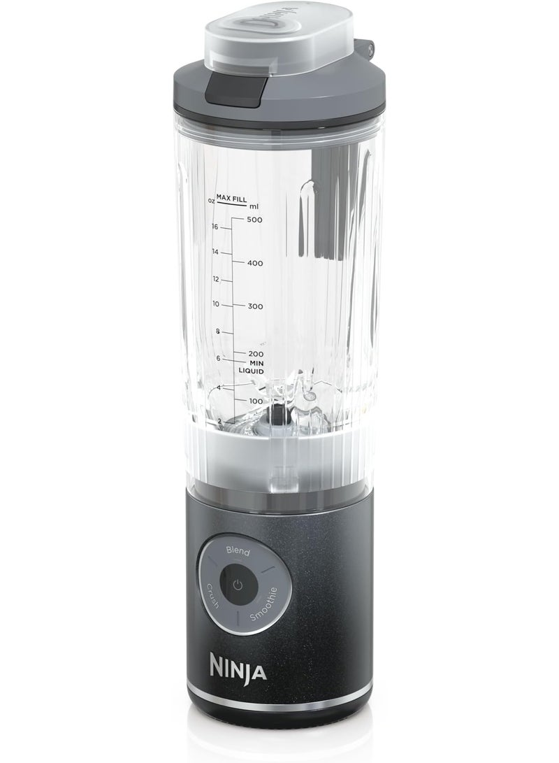 Ninja Blast Max, Portable & Personal Blender + Twist & Go, Smoothie, Blend, Ice Crush, 3 Programs, Cordless, Removable Vessel, Dishwasher Safe, Leakproof - 650 ml BC251GYANZ Cool Grey - Image 2