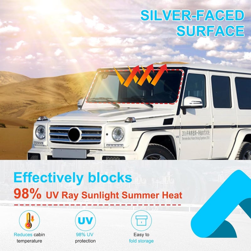 TINKI Windshield Sun Shade for Mercedes Benz G Class - Image 3