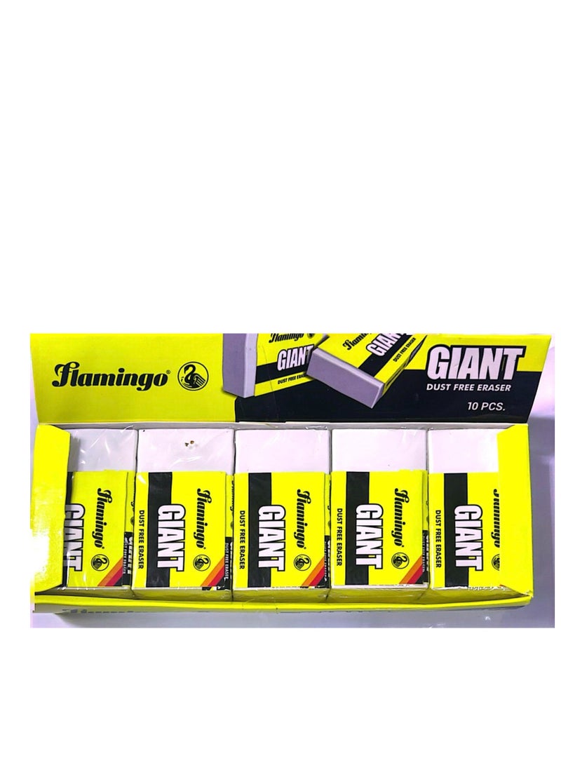 مجموعة ممحاة عملاقة خالية من الغبار، مجموعة مكونة من 10 قطع - Image 1