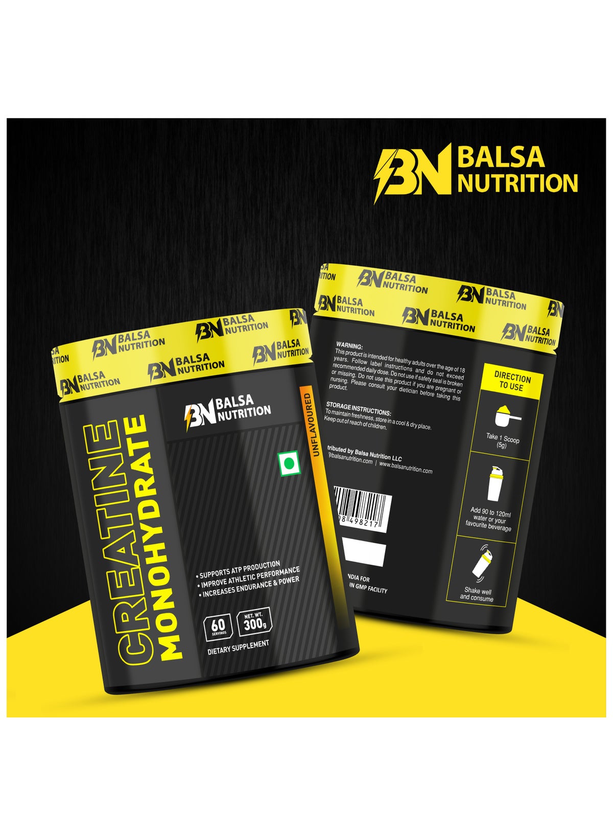 Balsa Nutrition Creatine Monohydrate Powder 300g