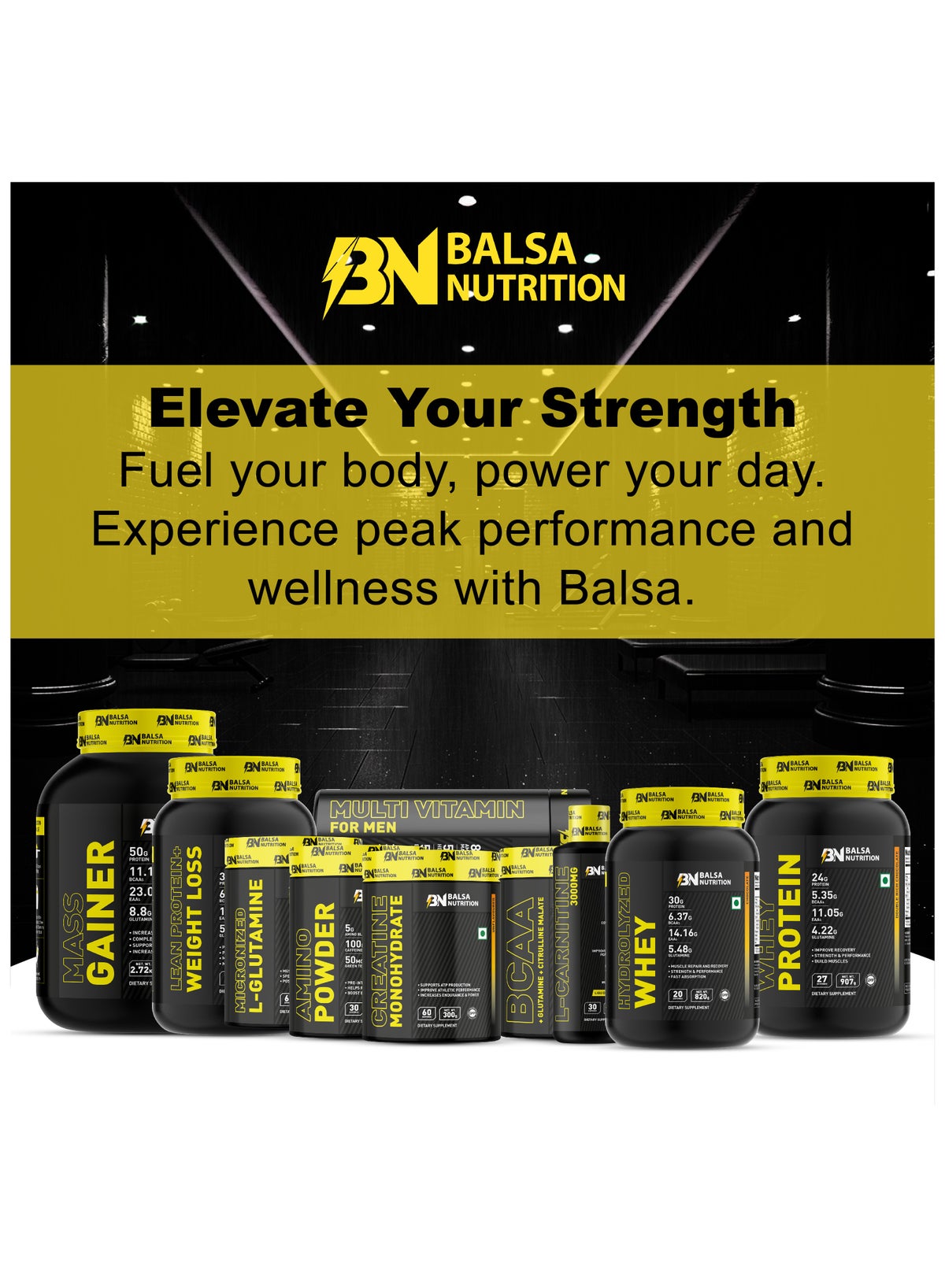 Balsa Nutrition Creatine Monohydrate Powder 300g