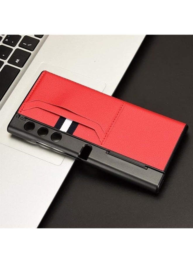 General Compatible with Honor V Purse Case, Premium PU Leather Ultra Slim Shockproof Back Bumper Phone Case Cover with Card Slot Holder for Honor V Purse Phone Case  - Image 3