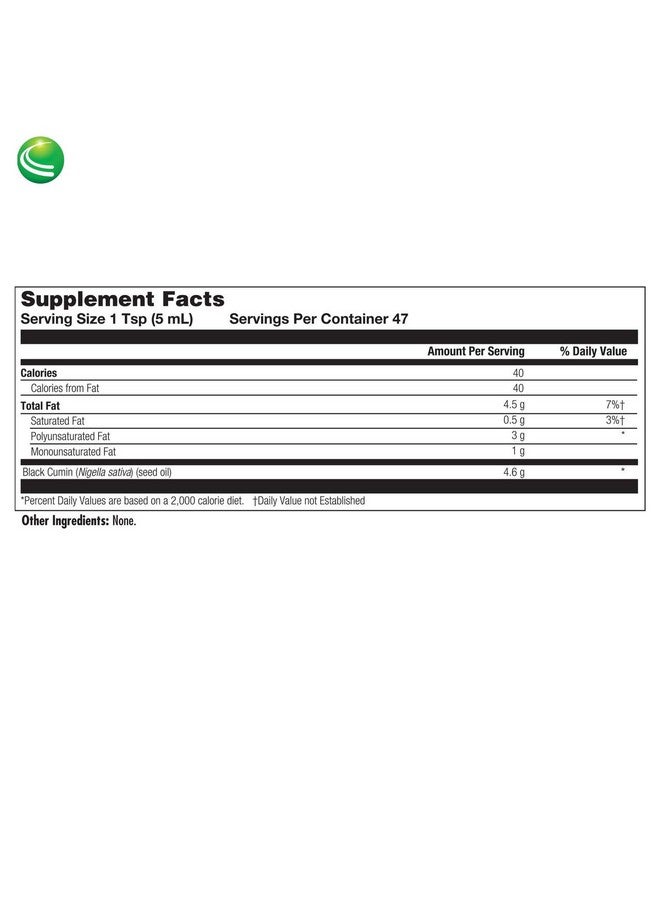 Nutra BioGenesis Black Seed Oil Black Cumin Seed Extract Vegan Gluten Free Nongmo 8 Fluid Ounces - Image 5