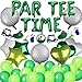 DUFACAI Lets Partee Time Golf Party Decorations Golf Balloons Banner Men Boys Party Balloons Decoration Sport Themed Party Supplies Green Balloons for Birthday Baby Shower Retirement Party - Image 2