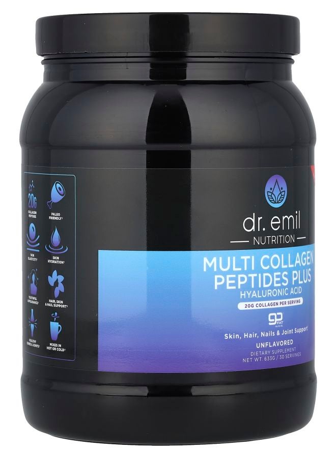 DR EMIL NUTRITION Multi Collagen Peptides Plus Hyaluronic Acid Unflavored 633 g - Image 2