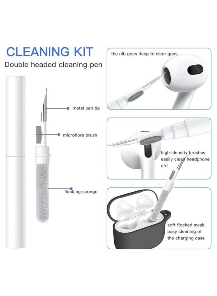 Samsung Galaxy Buds 3 & Pro Case Cover with Cleaner Kit, Soft Silicone Case with Carabiner(Pink) - Image 2