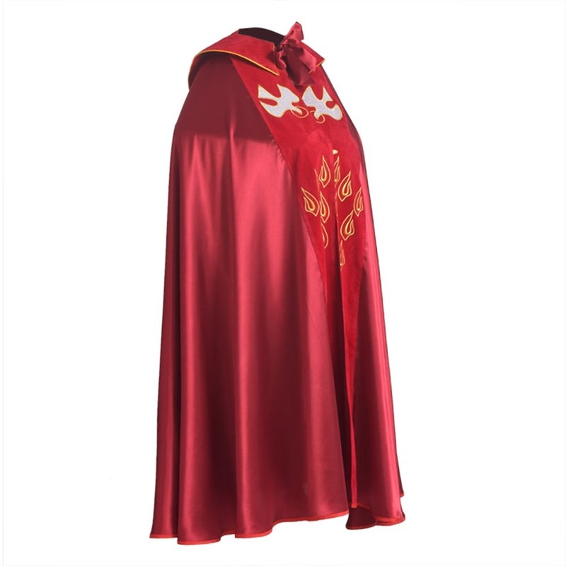 BLESSUME Cope Catholic Church Bishop Vestment Birds IHS Embroidery Cape (Red) - Image 4