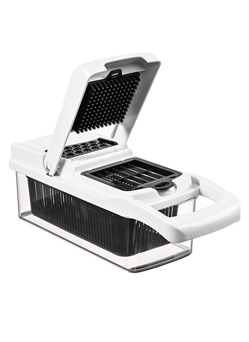 Sharpdo طقم قاطع خضروات وفواكه متعدد الوظائف مكون من 22 قطعة، تقطيع، تكسير وشرائح 23.5*10*10.5 سم - Image 2