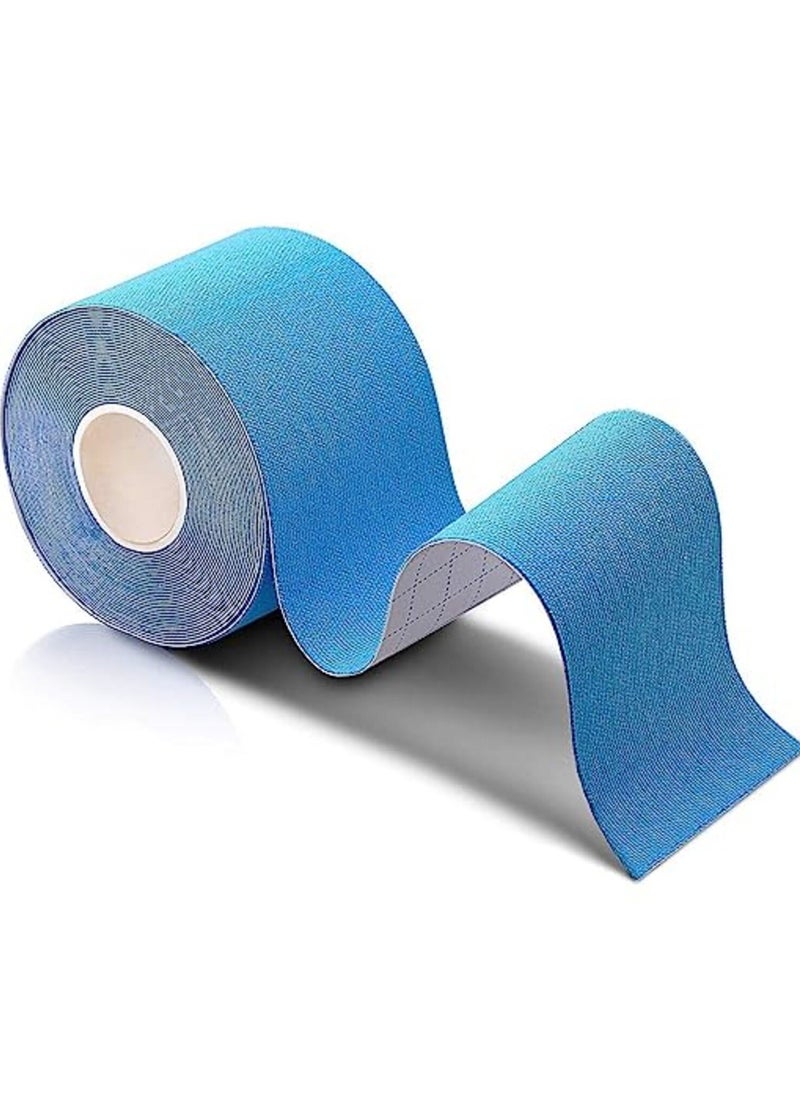 Ce-tua - Kinesiology Sports Elastic Muscle Pain Relief For Gym Adhesive Tape 5cm x 5m Blue Color - Image 1