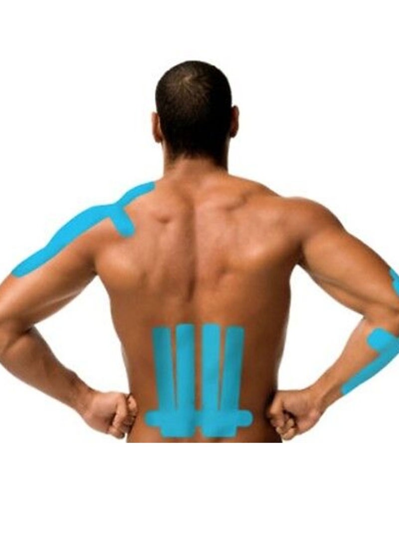 Ce-tua - Kinesiology Sports Elastic Muscle Pain Relief For Gym Adhesive Tape 5cm x 5m Blue Color - Image 1