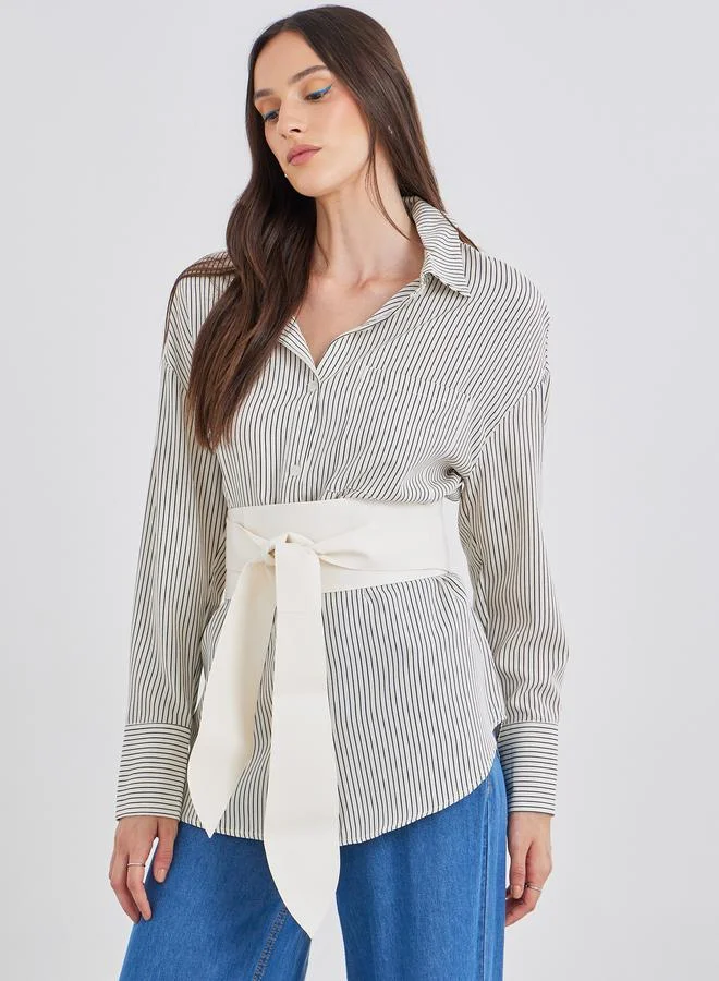 ستايلي Styli Ribbon Satin Belt