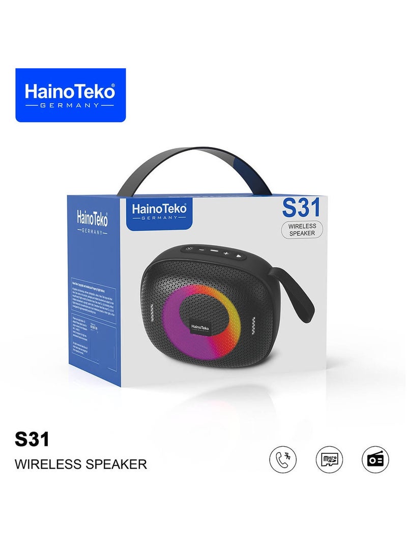 Haino Teko Haino Teko Germany S31 Portable Wireless Bluetooth Speaker Red  - Image 2