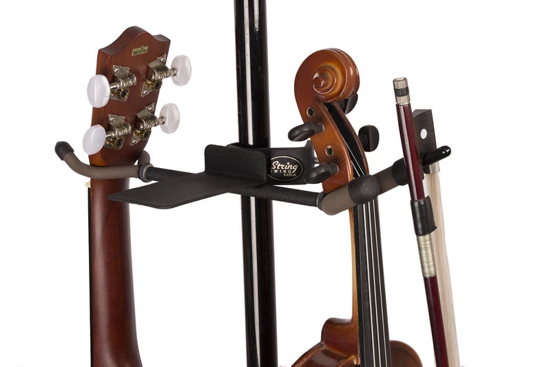 String Swing BCC04TWN-V-UK Twin Hanger for Mic/Music Stand - Violin & Ukulele/Mandolin - Image 2