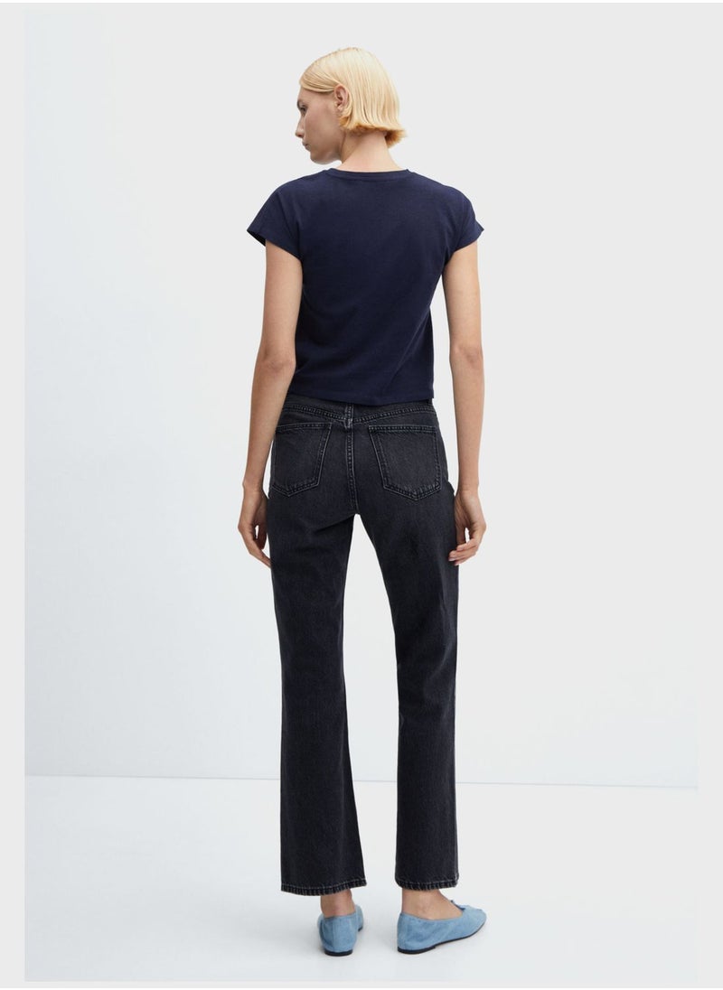 MANGO - Crew Neck T-Shirt - Image 1