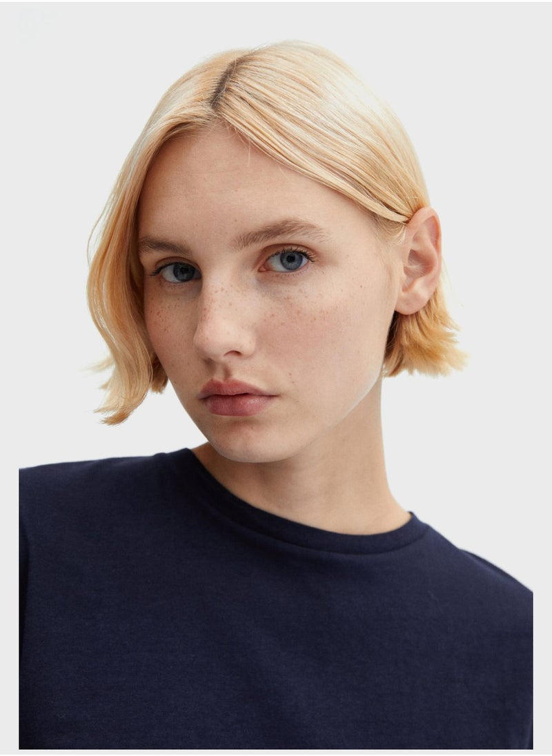 MANGO - Crew Neck T-Shirt - Image 1