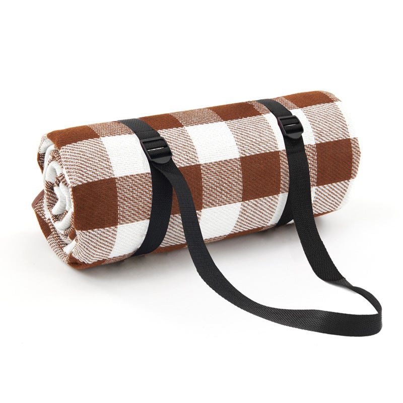 Thick Beach Mat Waterproof Camping Tent Picnic Cloth Mocha (without storage bag) 
