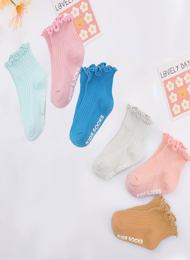 Aroveea Baby Toddler Socks Grip Non Slip Kids Boys Girls Cotton Socks 12 Pack Ankle Cute Newborn Socks 3-5T - Image 2