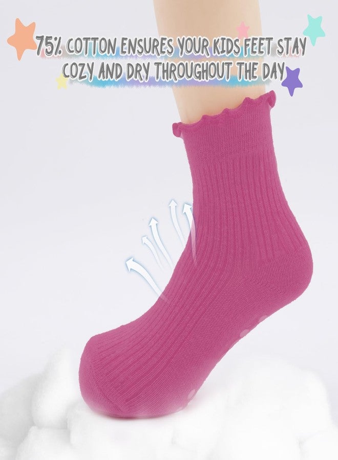 Aroveea Baby Toddler Socks Grip Non Slip Kids Boys Girls Cotton Socks 12 Pack Ankle Cute Newborn Socks 3-5T - Image 4