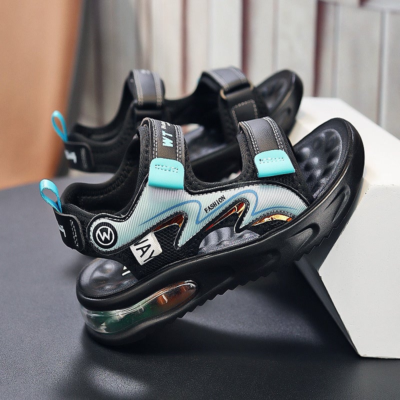 Cushioning Air Cushion Boys' Sandals Summer Children'S Students Middle And Large Children'S Soft-Soled Beach Shoes Waterproof - Image 3