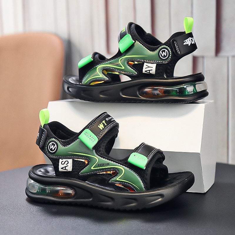 Cushioning Air Cushion Boys' Sandals Summer Children'S Students Middle And Large Children'S Soft-Soled Beach Shoes Waterproof - Image 1