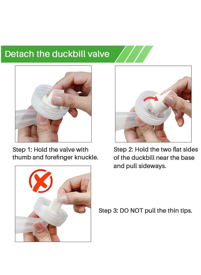 SOLARAE Backflow Protector Duckbill Valve Compatible for Spectra S1 / S2, Backflow Protector for Spectra Duckbill Valve Replace for Spectra Pump Replacement Parts - Image 5