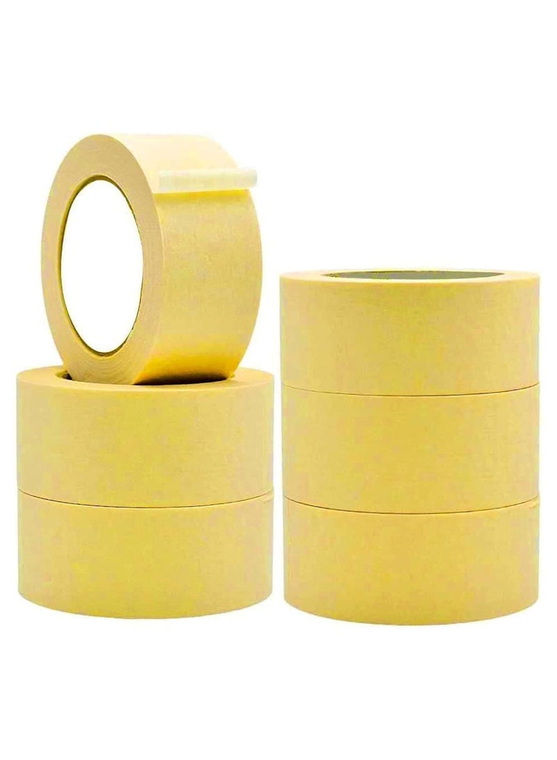 MARKQ [24 Rolls] Automotive Masking Tape 2 inch x 20 yards Refinish Auto Body Paint Tape for Cars Vehicles Auto Paint Supplies  - Image 3