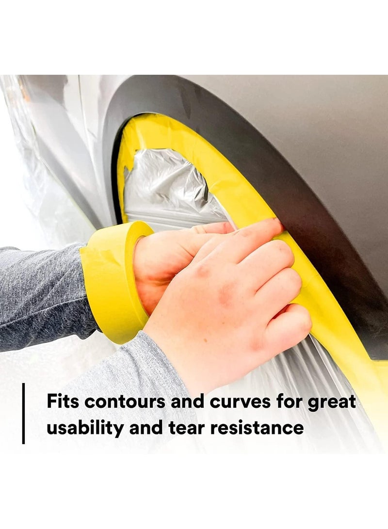 MARKQ [24 Rolls] Automotive Masking Tape 2 inch x 20 yards Refinish Auto Body Paint Tape for Cars Vehicles Auto Paint Supplies  - Image 5