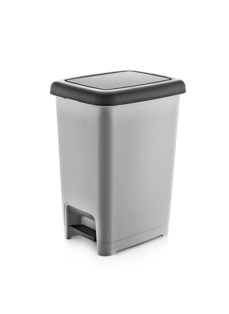dunya - Plastic Pedal Dustbin 10 Liter 20X26.5X34.5 CM - Image 1
