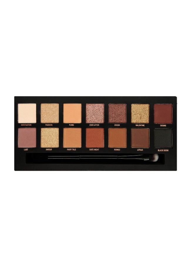 W7 Cosmetics W7 Romanced Eyeshadow Palette - 12 Natural, Pink Nude Colours - Flawless Long-Lasting Makeup  - Image 2