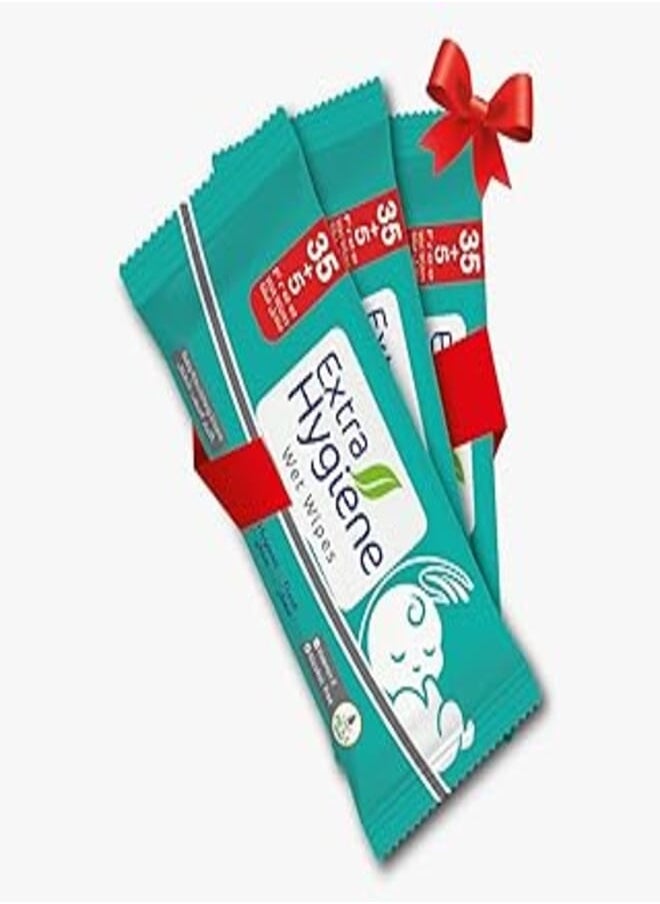 Hygiene Extra Hygiene WET WIPES BABY 35+5W*3 