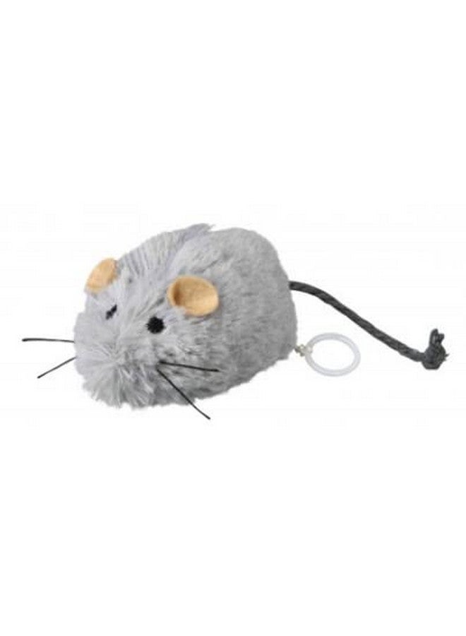 تريكسي لعبة قطط محشوة على شكل فأر من مادة البوليستر، ألعاب فأر ناعمة للقطط والقطط الصغيرة والقطط لعبة فأر للصيد، فأر تفاعلي من القطيفة - 8 سم (عبوة من قطعتين) - Image 1