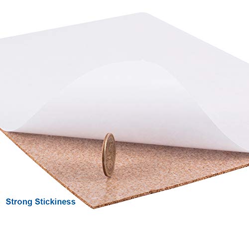 BENECREAT 8 Pack 8.3" x 11.8" Self-Adhesive A4 Size Cork Sheets(2mm Thick) Rectangle Insulation Cork Backing Sheets for Coaster, Wall Decoration, Wedding Party DIY Crafts Supplies - Image 4