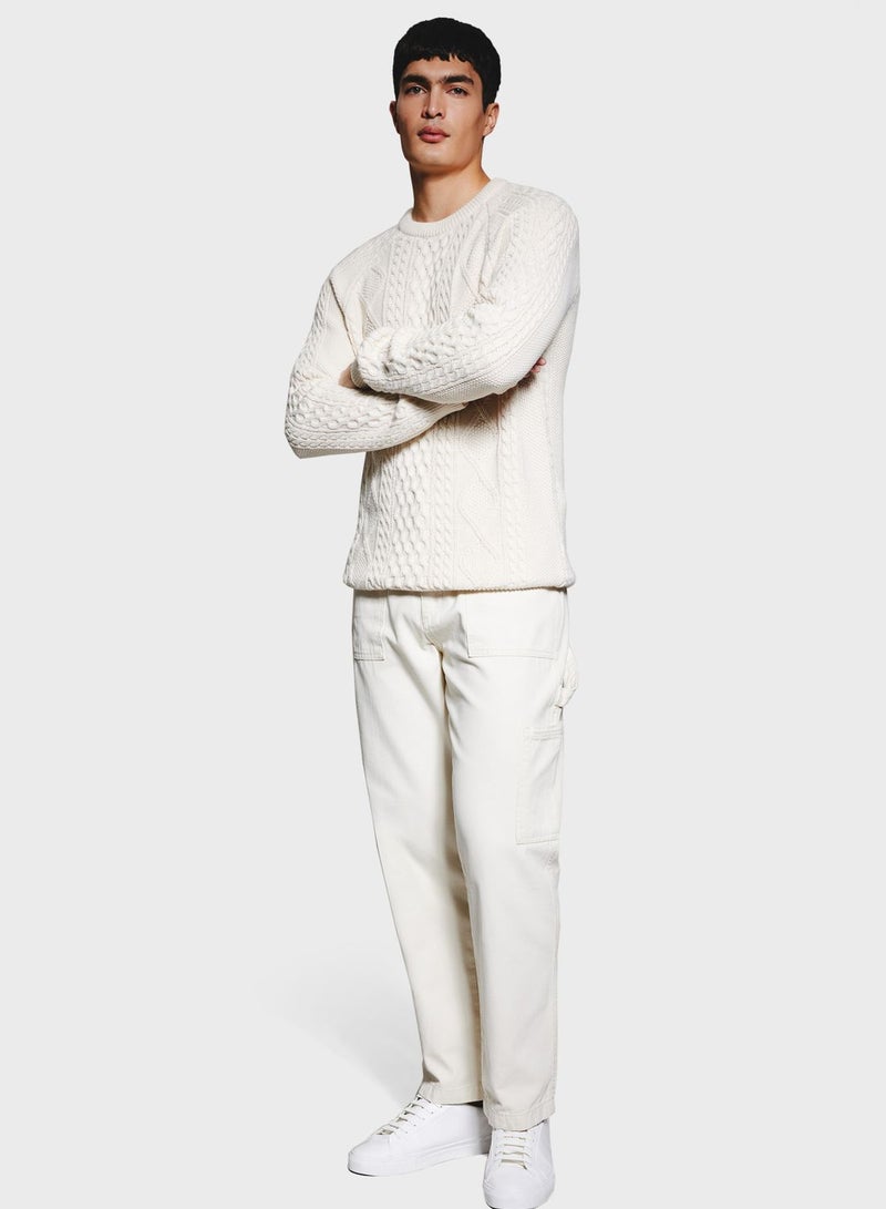 DeFacto Straight Fit Carpenter Pants  - Image 4