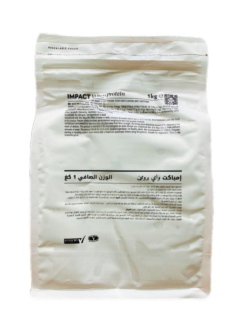 Myprotein Myprotein Impact Whey Protein Sticky Dates Flavor 1kg  - Image 5