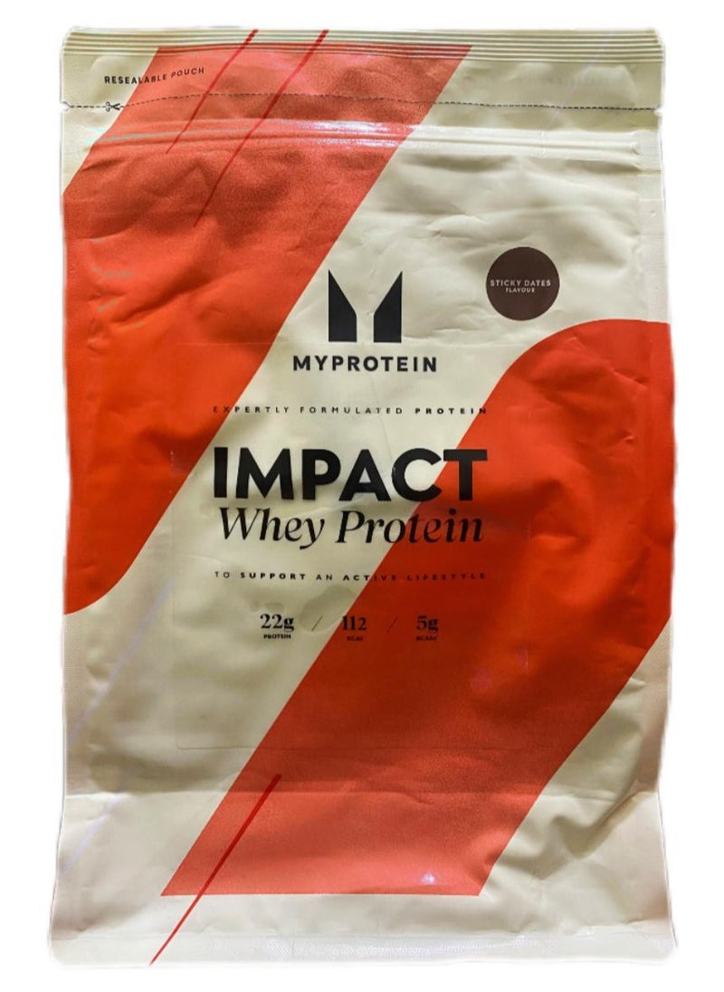 Myprotein Myprotein Impact Whey Protein Sticky Dates Flavor 1kg  - Image 3