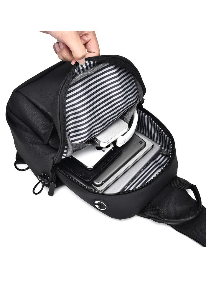 عام حقائب الصدر الرجالية ، حقائب الكتف العصرية ، حقائب كروس بودي للسفر غير الرسمية ، حقائب الصدر الفاخرة العصرية وخفيفة الوزن ومقاومة للماء - Image 2