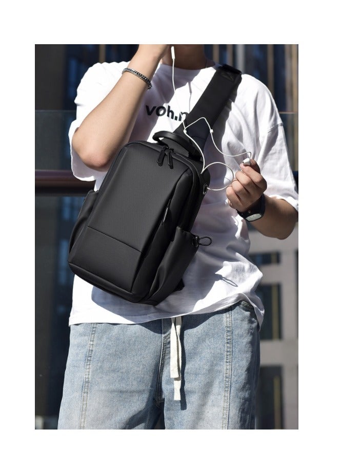 عام حقائب الصدر الرجالية ، حقائب الكتف العصرية ، حقائب كروس بودي للسفر غير الرسمية ، حقائب الصدر الفاخرة العصرية وخفيفة الوزن ومقاومة للماء - Image 5