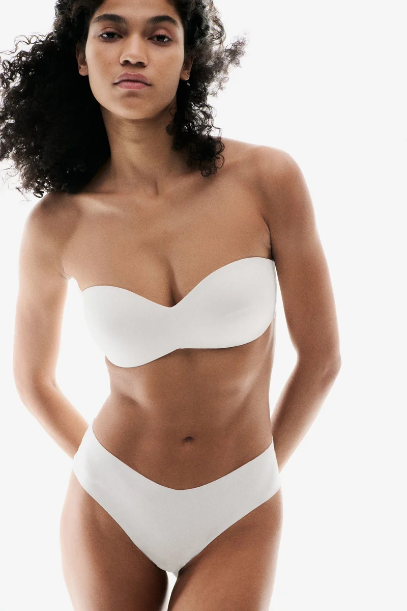 H&M 2-pack padded microfibre bandeau bras