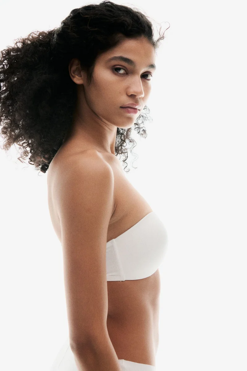 H&M 2-pack padded microfibre bandeau bras