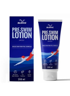 Pre Swim Lotion For Kids 200Ml Apply Before Swimming Body Lotion Swimming Cream For Chlorine Protection Swimmers Waterproof Pool Cream Upto 80 Mins Of Water Resistance
